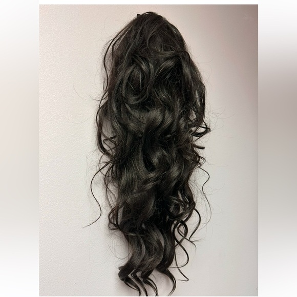 Other - NWOT Luxurious Dark Brown almost Black Wavy Wig Lace Cap